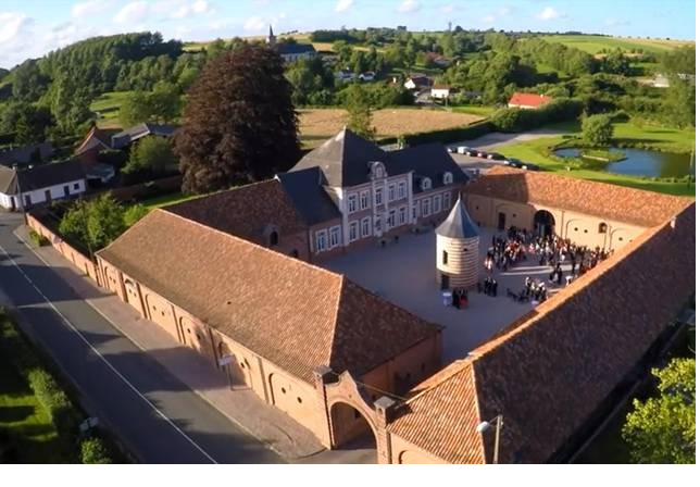 Vue aérienne du Domaine de la Traxène